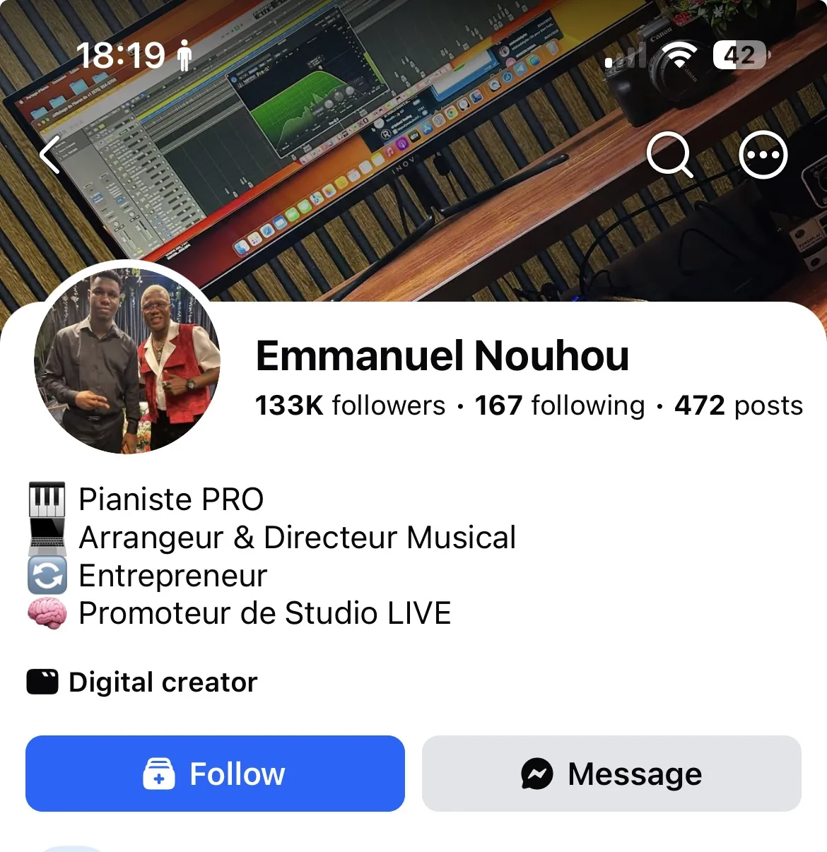 Facebook Emmanuel Nouhou